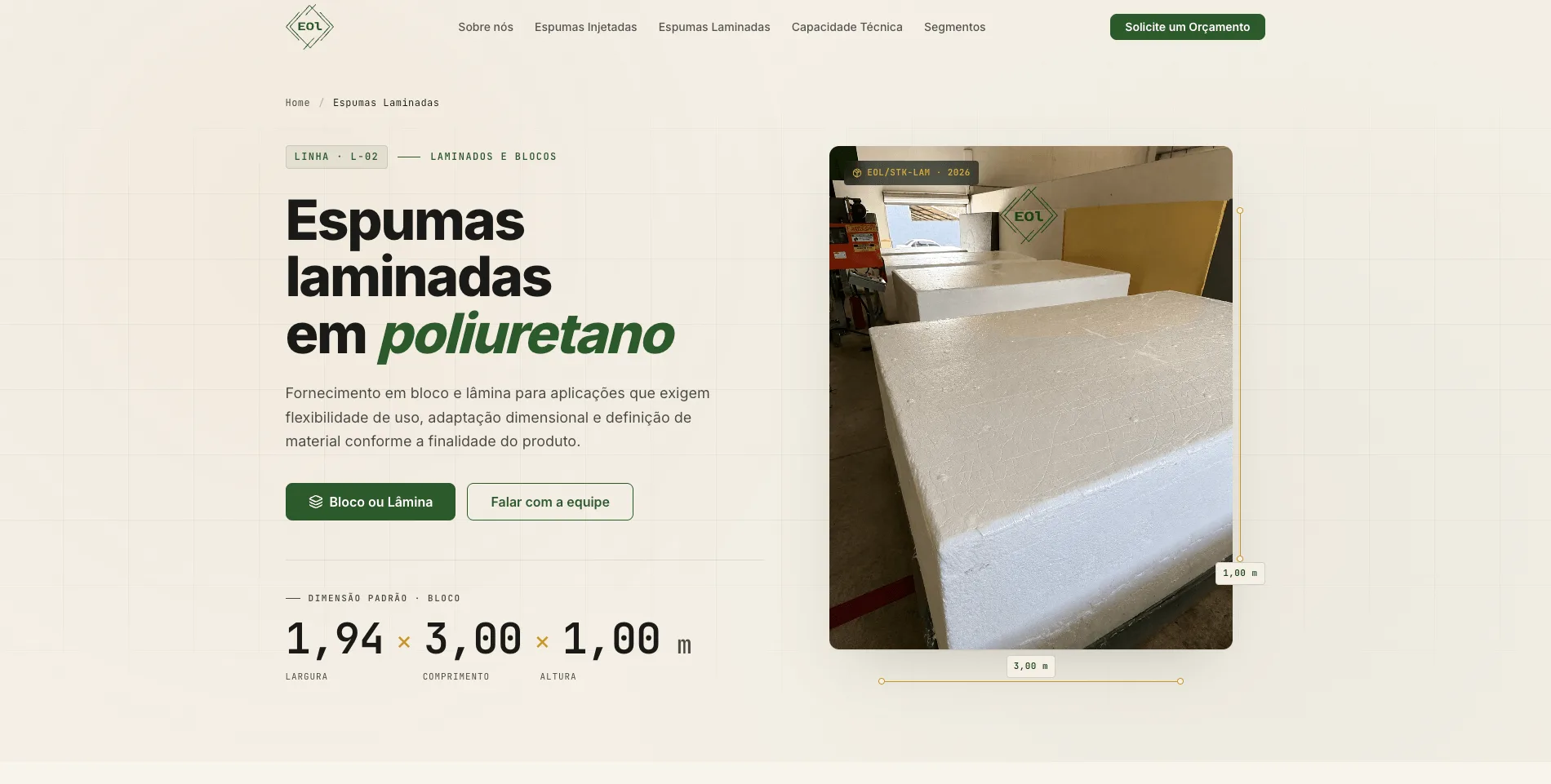 Espumas Oeste — Laminated polyurethane foams